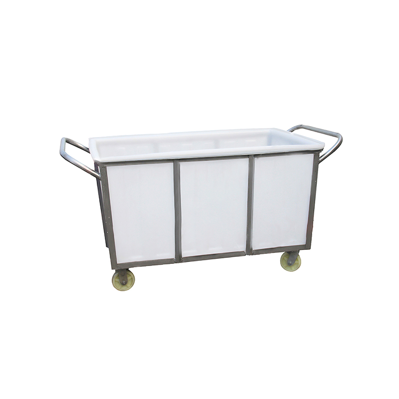 Vierkante PE-wagenemmer van 600 liter